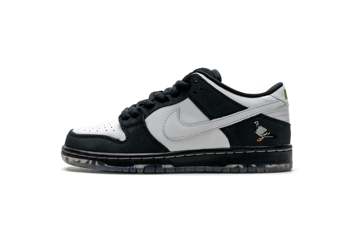 010aaf8128b150ca2aac903834d00dc6 Nike SB Dunk Low Staple Panda Pigeon BV1310-013 - Image 1