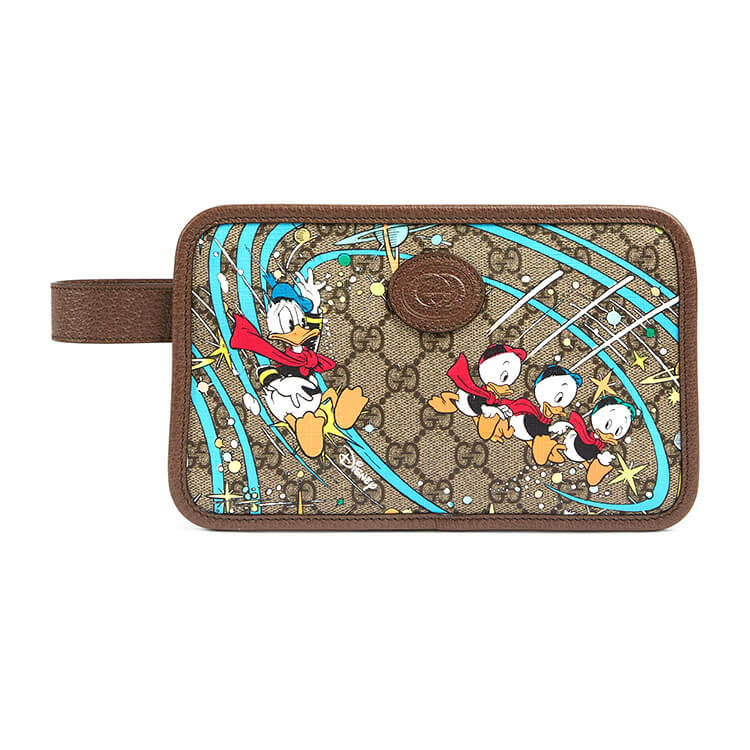 0218922613e1e7e538e5a8fedb6d2233 Disney x Gucci Donald Duck Cosmetic Case - Image 1