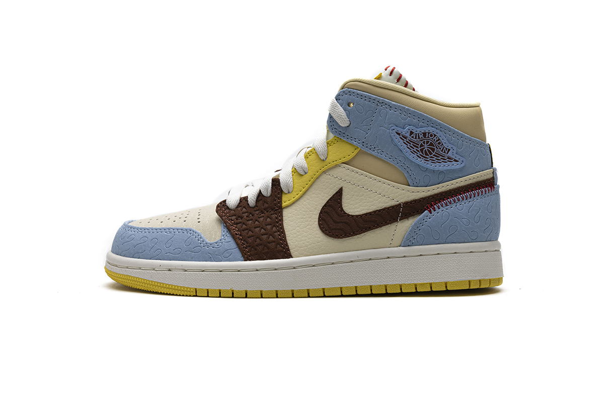 02d8c211d80985d10a31ccdacdd91f3e Air Jordan 1 Mid SE Fearless Maison Chateau Rouge CU2803-200 - Image 1