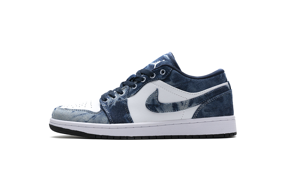 035c6f3a9190e65425c52f1dec7bce79 Air Jordan 1 Low Washed Denim CZ8455-100 - Image 1