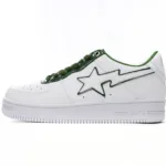 A Bathing Ape Bape Sta Low White Green edge 1J30-191-017