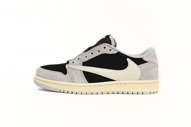 0ac2cd160fa4475e4346f5e6e1454dd8 Travis Scott x Air Jordan 1 Low White Grey Low Gang DM7866-010 - Image 1