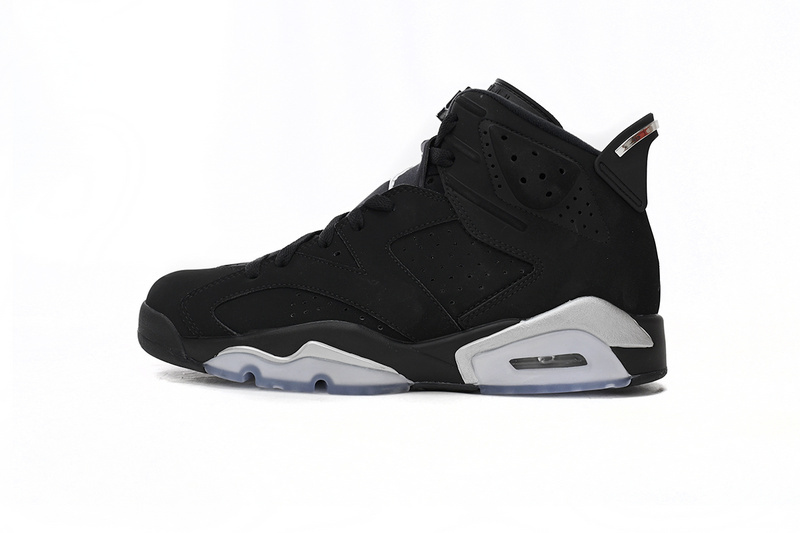 13de93e54ef5e4baef5c2b34b402a363 Air Jordan 6 Black Silver DX2836-001 - Image 1