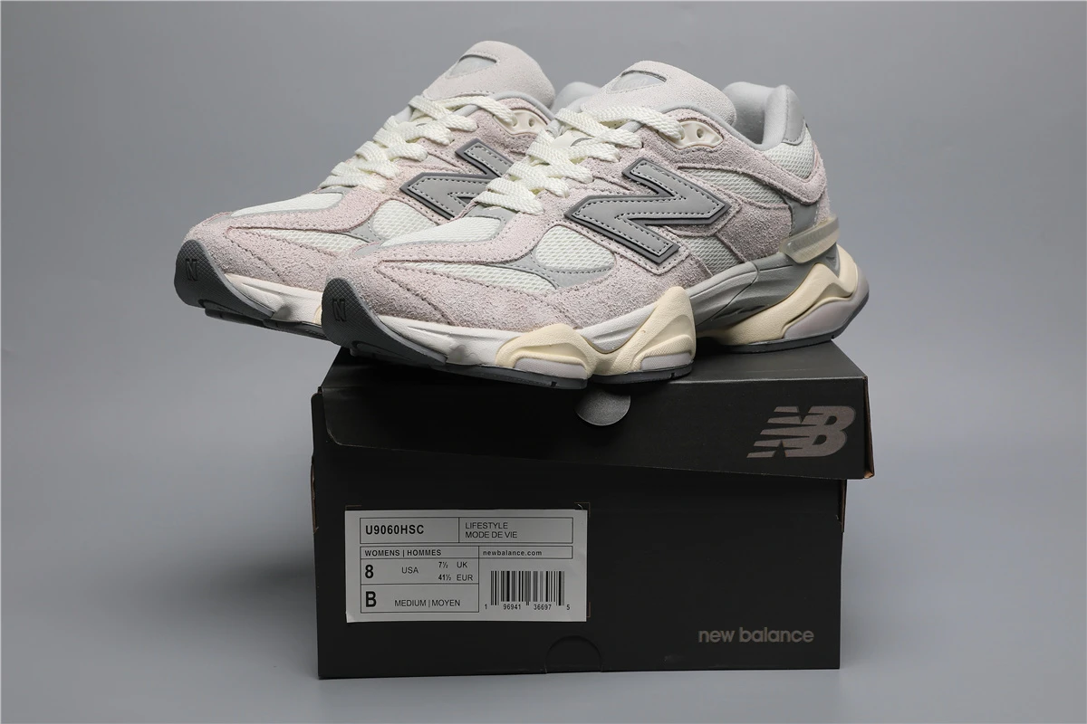 159797939_009 New Balance 9060-34 HSC White/Grey Sizes 36-46.5 - Image 1