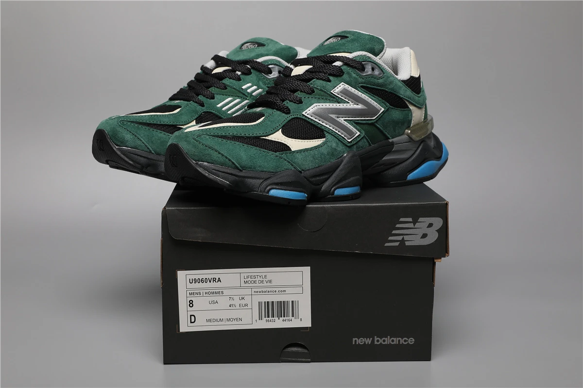 159798694_009 New Balance 9060-39 VRA Green/White Sizes 36-46.5 - Image 1