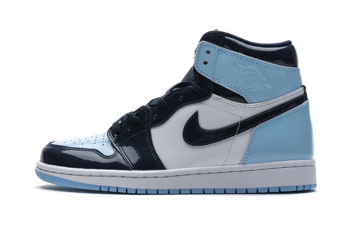 15e6adf33b7cab82140354961d11c600 Air Jordan 1 Retro High UNC Patent (W) CD0461-401 - Image 1