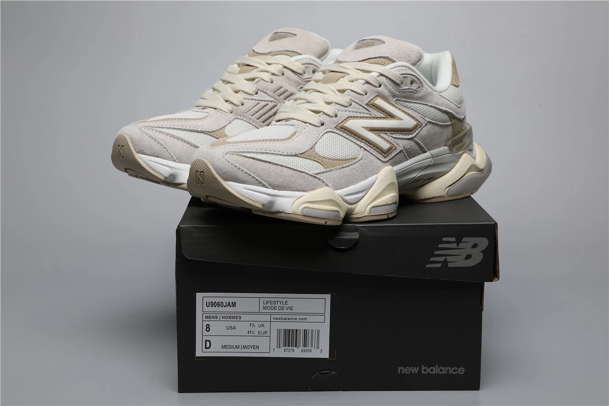 176674147_009 New Balance 9060-48 JAM Beige/Brown/Grey Sizes 36-46.5 - Image 1