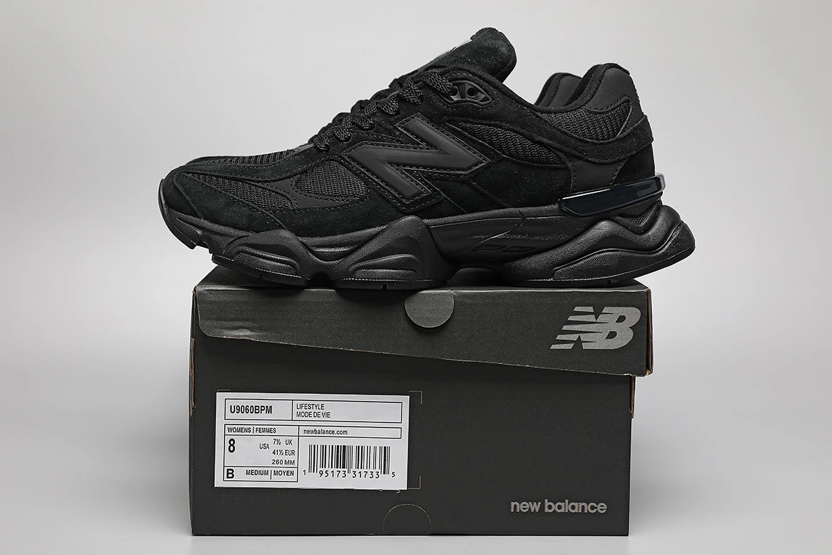 176675086_009 New Balance 9060-53 BPM Deep Black Sizes 36-46.5 - Image 1