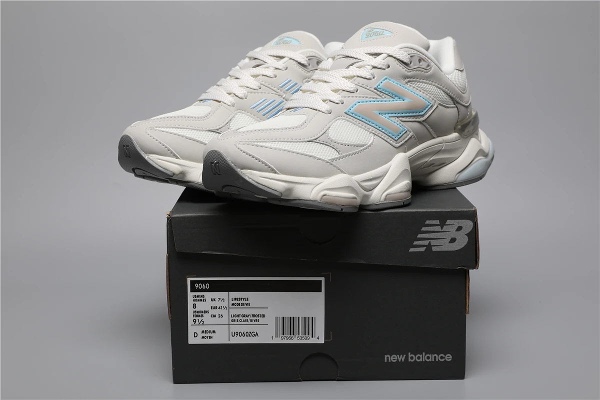 198928574_009 New Balance 9060-94 ZGA Grey/White Sizes 36-46.5 - Image 1