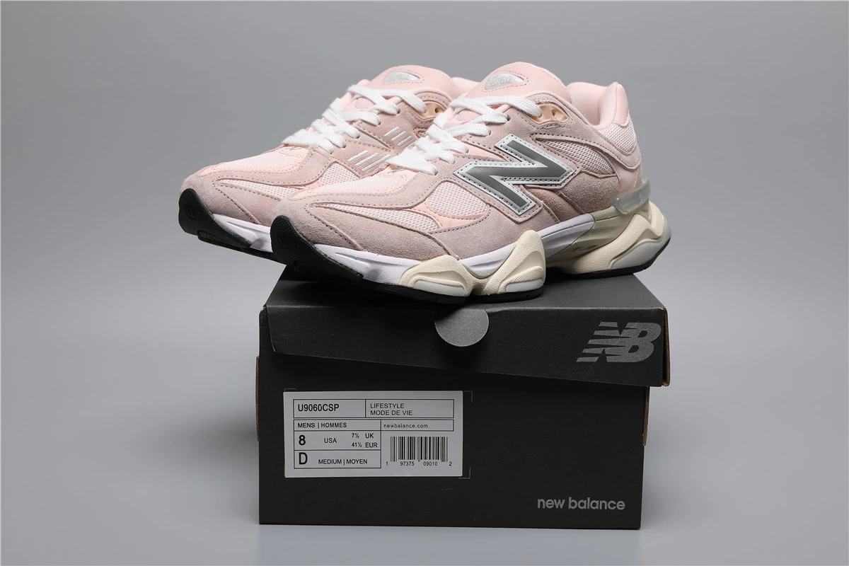 203039125_009 New Balance 9060-102 CSP White/Pink Sizes 36-41.5 - Image 1