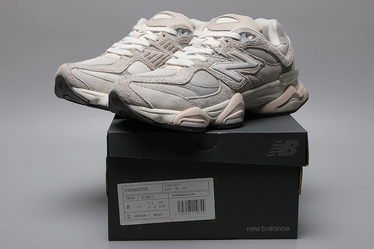 205405466_009 New Balance 9060-101 FGN Beige/Grey Sizes 36-46.5 - Image 1