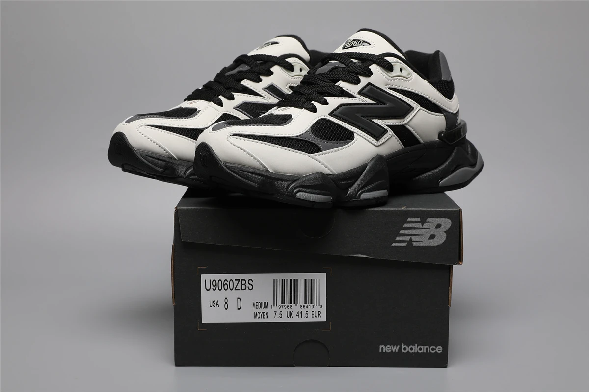 208975804_009 New Balance 9060-108 ZBS Black/Off-White Sizes 36-46.5 - Image 1