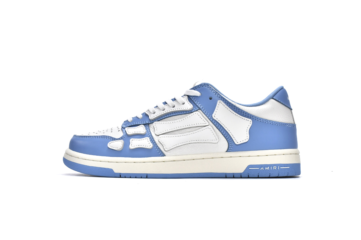 20999782e3ec23e8172a989433e7626e AMIRI Skel Top Low Whtie Blue MFS003-462 - Image 1