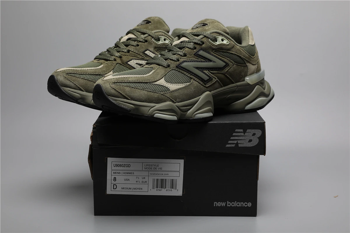 210376832_009 New Balance 9060-107 ZGD Military Green Sizes 36-46.5 - Image 1