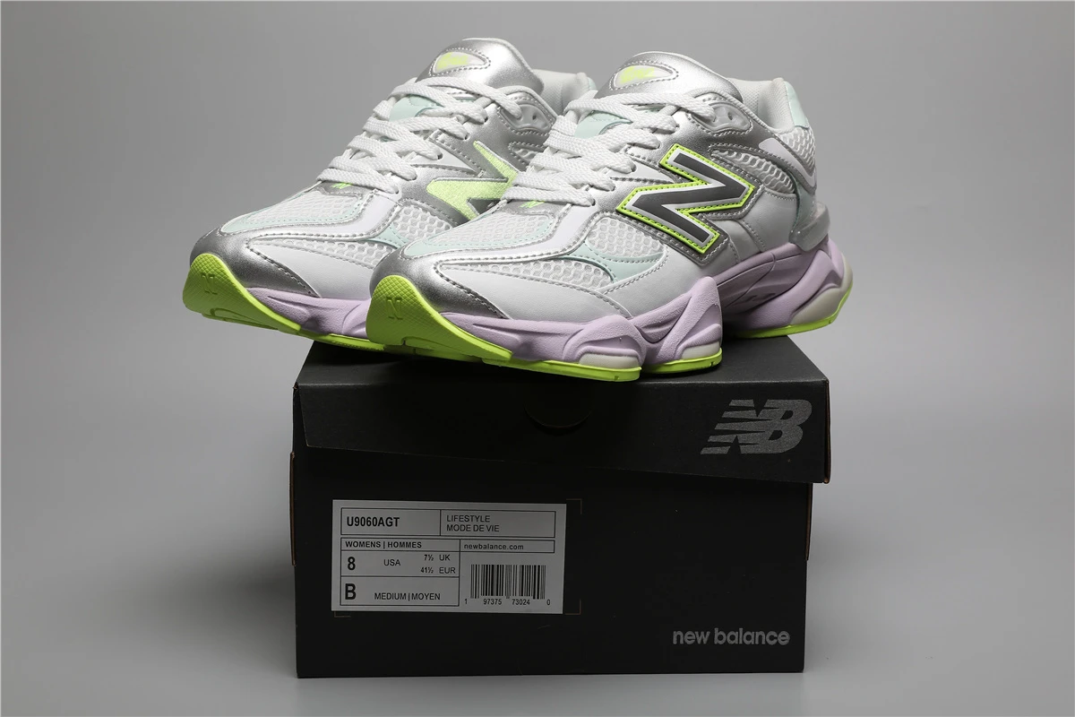 210376883_009 New Balance 9060-110 AGT White/Green Sizes 36-46.5 - Image 1