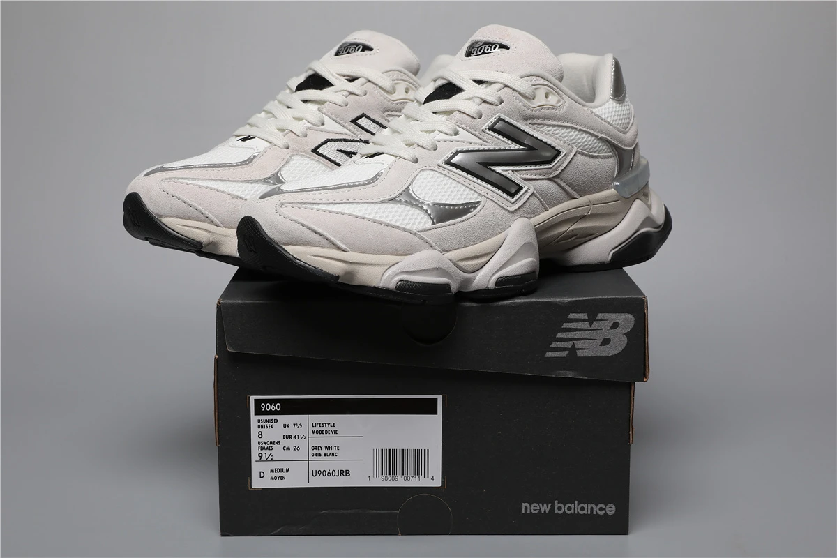 217317031_009 New Balance 9060-114 JRB Grey/White Sizes 36-46.5 - Image 1