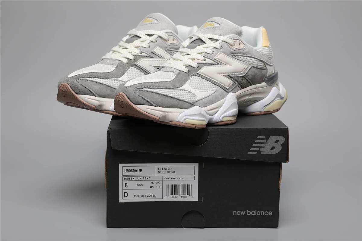 219128606_009 New Balance 90260-123 AUB Light/Dark Grey Sizes 36-46.5 - Image 1