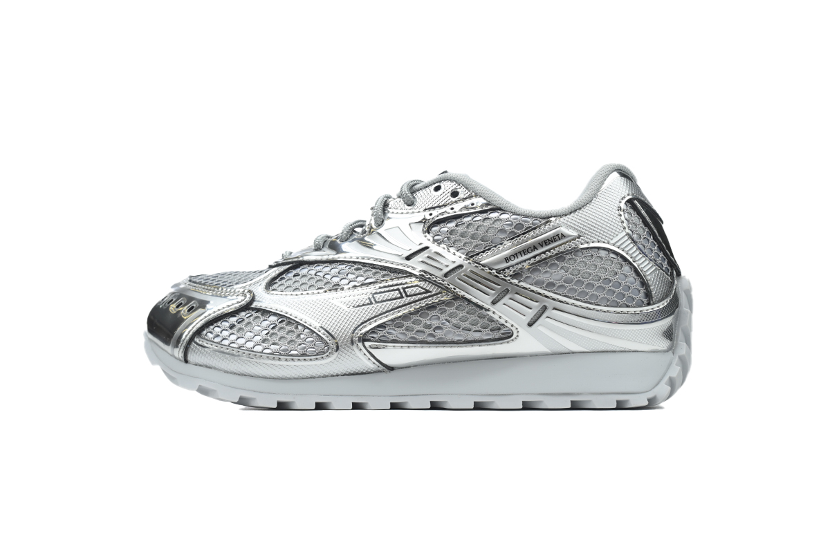 225fe1ad5808a9b45c49a1ef30ac0db7 Bottega Veneta Orbit Sneaker Grey Silver - Image 1