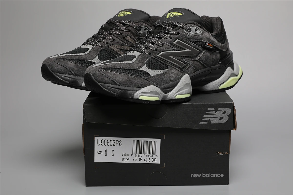 230884566_009 New Balance 9060-137 2P8 Grey/Black Sizes 36-46.5 - Image 1