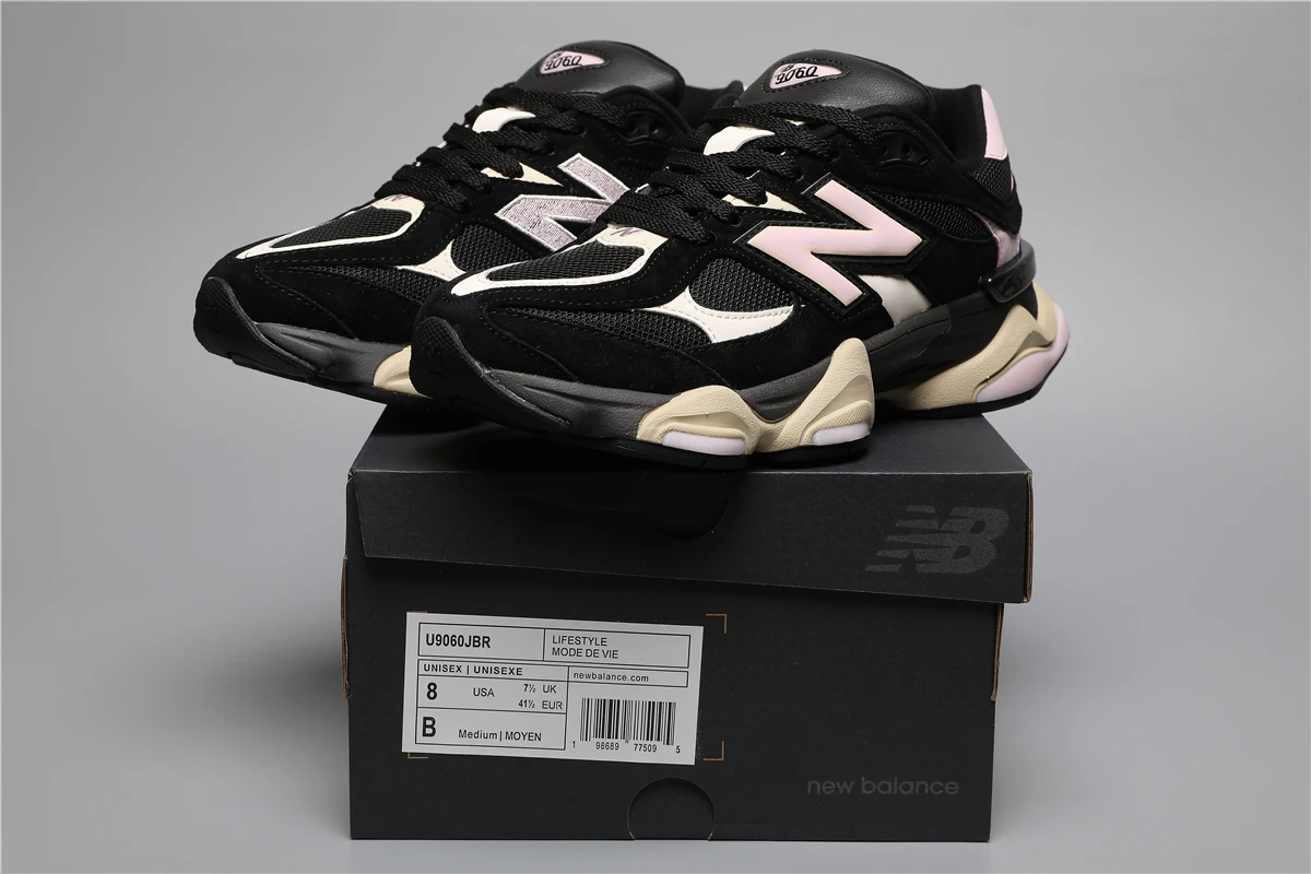 234605636_009 New Balance 9060-144 JBR Black/Pink Sizes 36-46.5 - Image 1