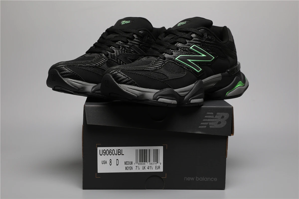 245303173_009 New Balance 9060-149 JBL Black/Green Sizes 36-46.5 - Image 1
