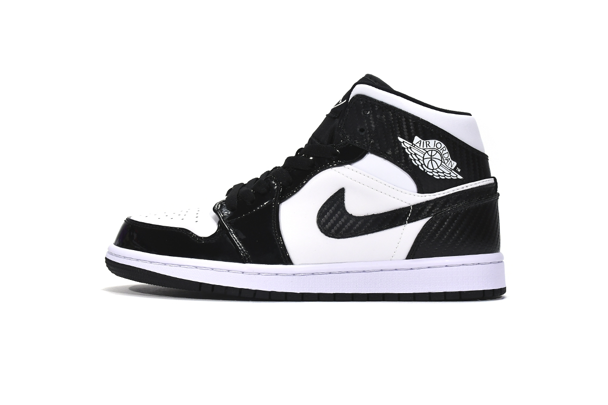 24913e75e898bd0e7fafb894e147e7e9 Air Jordan 1 Mid SE ASW Black and White DD1649-001 - Image 1