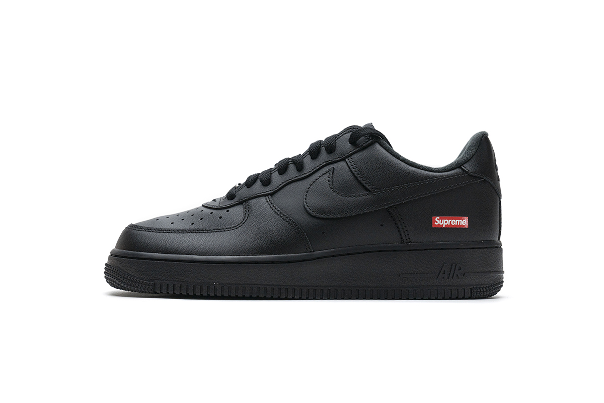 2a3e76235df6ca73ab1f1b9b2d45715d Nike Air Force 1 Low Supreme Black CU9225-001 - Image 1