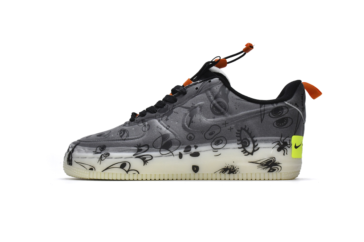 3bac0e80487937a234e1938c6751ccd9 Nike Air Force 1 Low Experimental Halloween DC8904-001 - Image 1