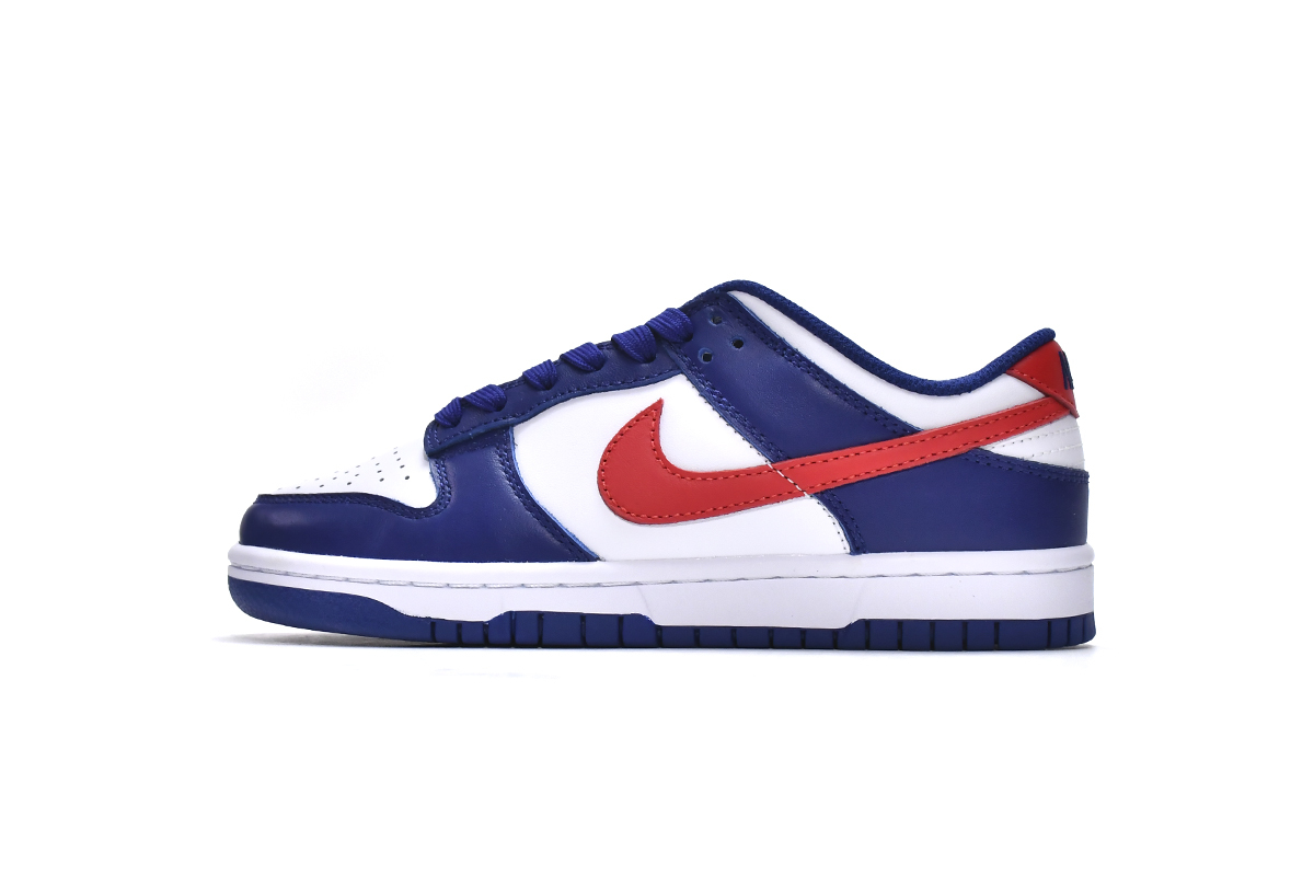 3be353565cc1409db271bbffd9678115 Nike Dunk Low White and University Red DD1503-119 - Image 1