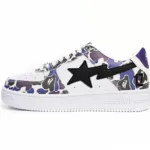 A Bathing Ape Bape Sta Low White Purple Color Spray 1J22 291 004