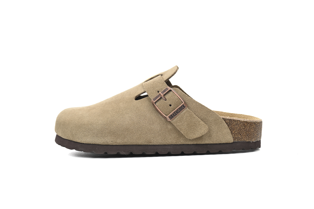 3f3ac143f11b1a4b2a7d80098ce4fc5b Birkenstock Boston Soft Footbed Beige 0112574 - Image 1