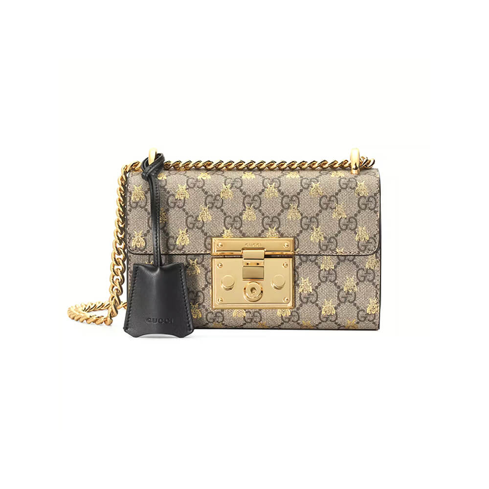 40c62cb516adf20df9cce7b93614a303 Padlock small GG bees shoulder bag - Image 1