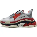 Balenciaga Triple S Red White Dark Grey 541624 W06E2 1863