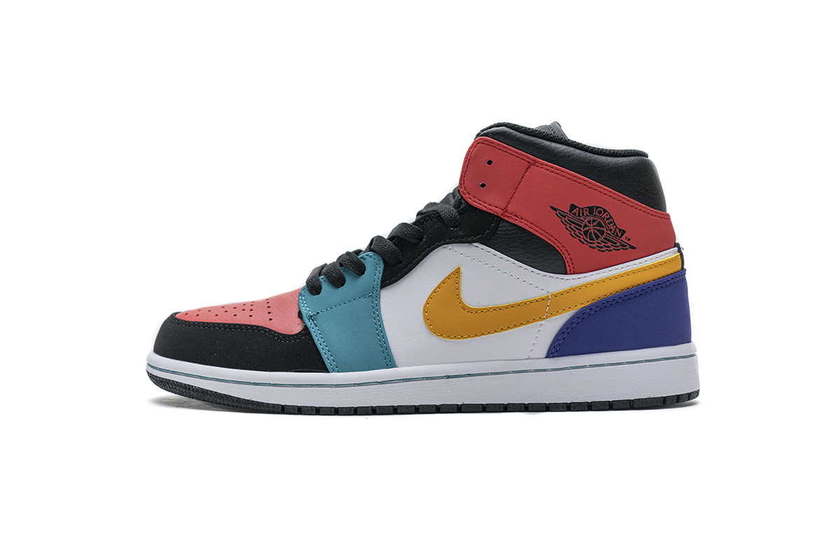 445837a6ad437b2c264b64d61185f528 Air Jordan 1 Mid Bred Multi-Color 554724-125 - Image 1