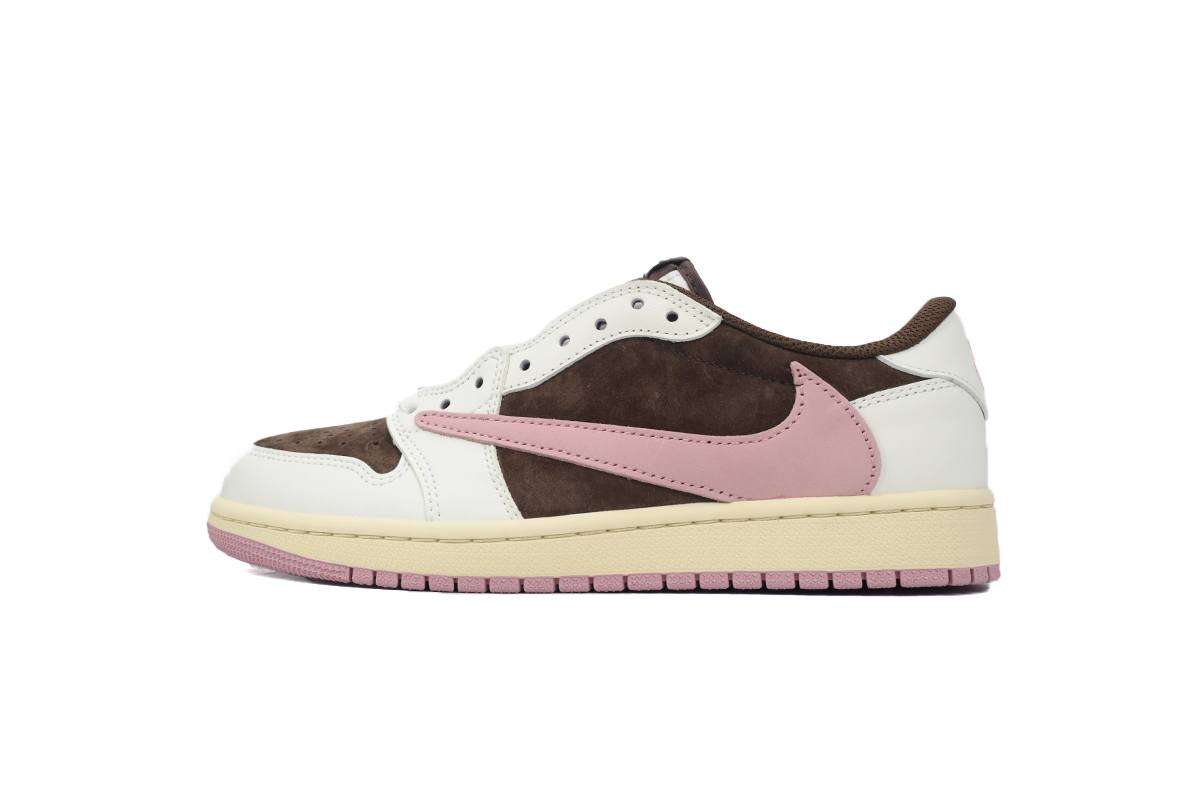 4e855d1fae55ec1bceb1a2cfb6271374 Air Jordan 1 Low Travis Scott Dark Pony Pink DZ4137-206 - Image 1
