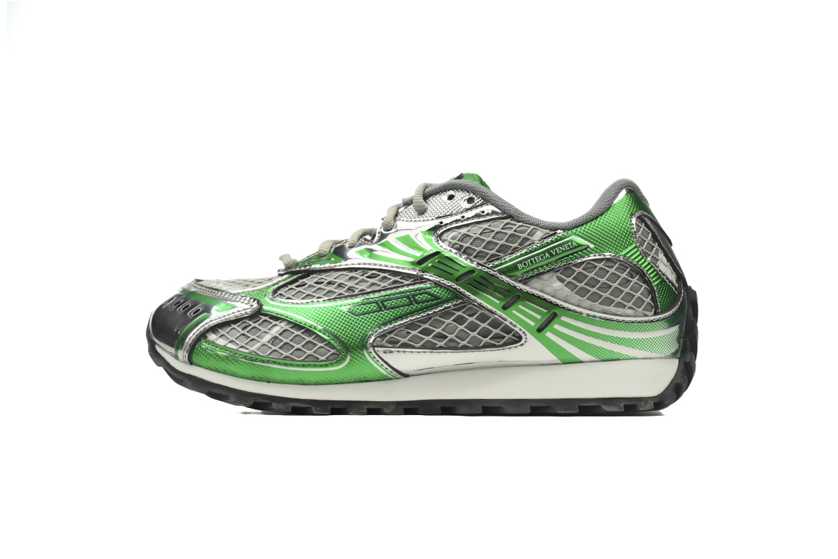 575ab2845bed42ec71fe38cd549eec79 Bottega Veneta Orbit Sneaker Green - Image 1