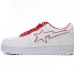 A Bathing Ape Bape Sta Low White Red Border 1J30-291-017