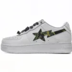 A Bathing Ape Bape Sta Low White Green Camouflage 1H20-191-045