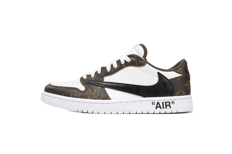 58f0aa8d9f88e9bc8c0d14b9ed45386d Air Jordan 1 Low cut LV Brown DL2403-002 - Image 1
