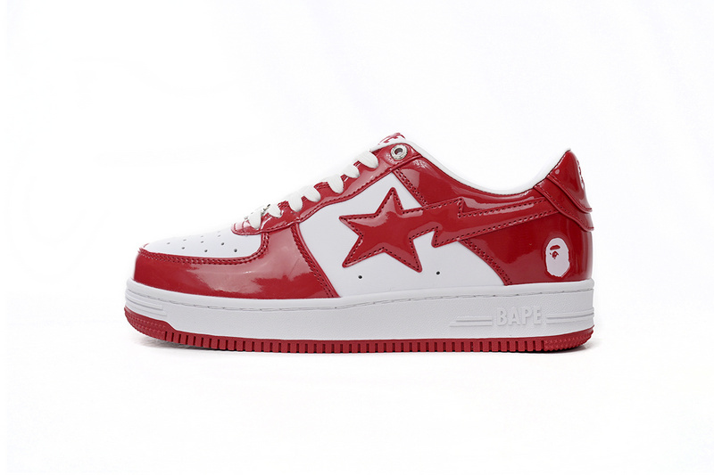 595f3dde4be0407ffd55c26277d6fb40 A Bathing Ape Bape Sta Low Red And White Mirror Surface 1170 191 022 - Image 1