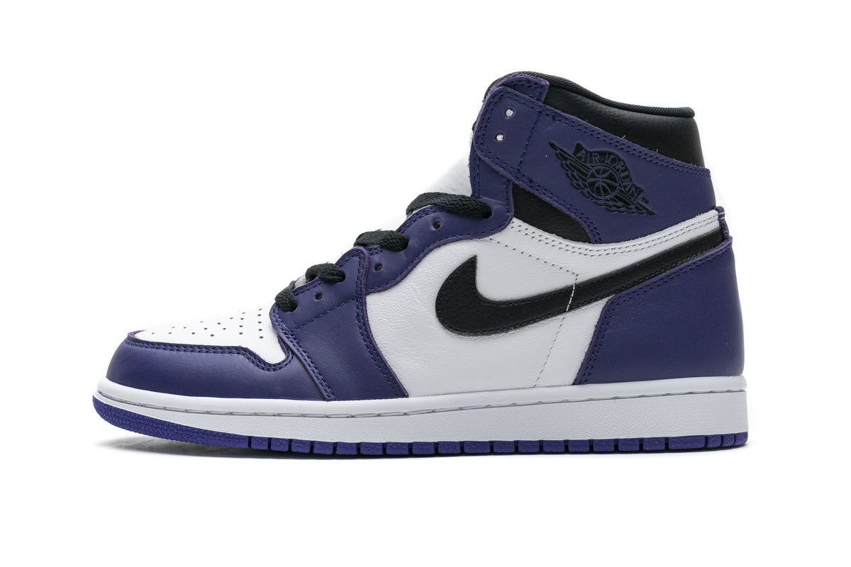 5d259e05007869057449d3e30a101e10 Air Jordan 1 Retro High Court Purple White 555088-500 - Image 1