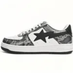 A Bathing Ape Bape Sta Low Black Black Snake Skin 1180 191 009
