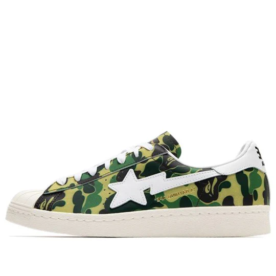 61cbdef0f8773b475f377df4806433c1 Adidas Superstar Bape ABC Camo Green - Image 1