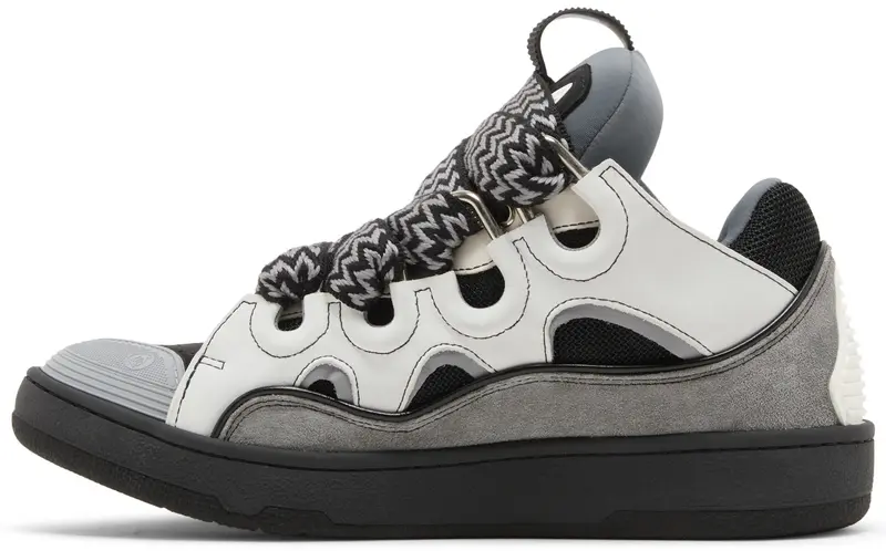 628c85f5382791febdf370ec50333f28 Lanvin Curb Sneakers 'White Anthracite' - Image 1