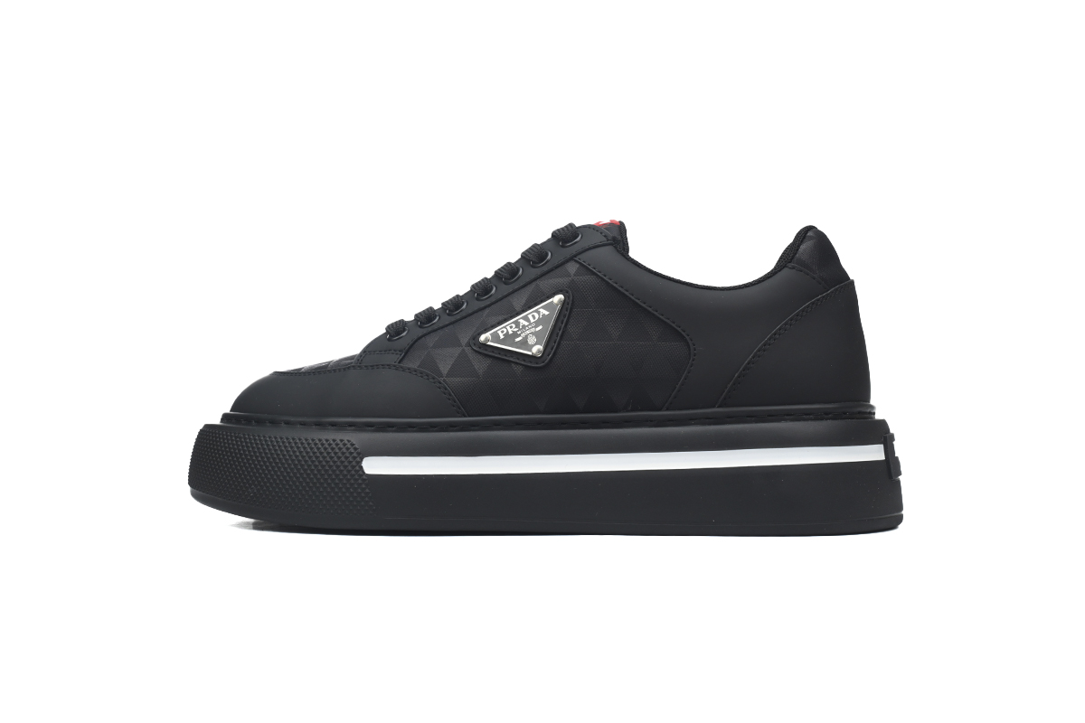 629389f64a096c428ee38978d37ec3e5 Prada Sneakers Thick bottom black - Image 1