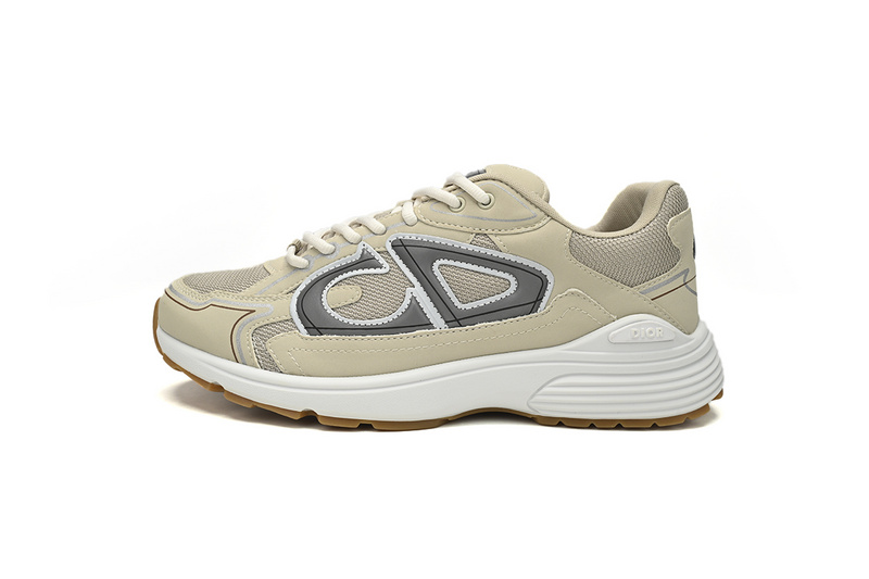 62a055ca7fe94e138897dbaa58db8742 Dior Light Grey 'B30' Sneakers Cream 3SN279ZND-H161 - Image 1
