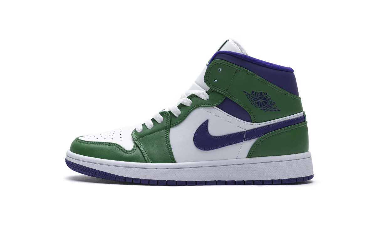 64371b63f601f8eeaece581c84d63d24 Air Jordan 1 Mid Incredible Hulk (GS) 554725-300 - Image 1
