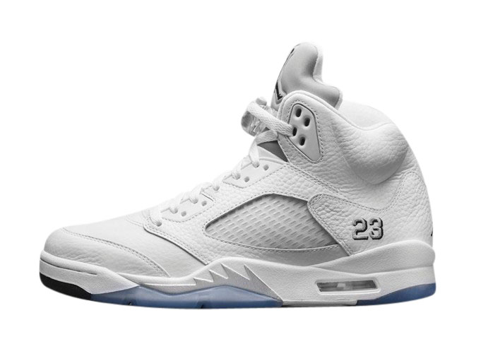 6616c497186c7654df1b28ddb2195015 Air Jordan 5 Retro Metallic White 136027-130 - Image 1