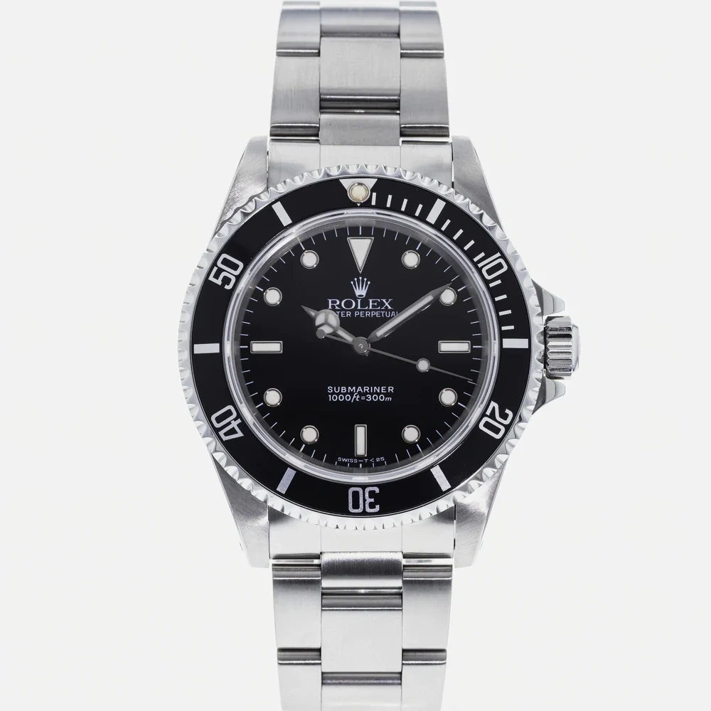 66307bb0faf7caaff254af315c1bb410 Rolex Submariner Series 114060-0002 Black Disk Watch (Black Water Ghost) - Image 1