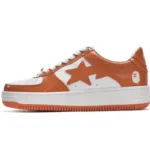 A Bathing Ape Bape Sta Low White Orange 1H70-191-001